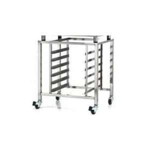  Stand with Pan Slides   Stainless Steel   with Casters 