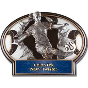  Soccerball Burst Out Resin Girls Trophies NAVY COLOR TEK 