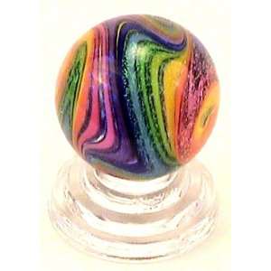  Handmade Glass Marbles By Eddie Seese 1 1/2 Inch Diameter 