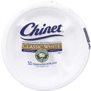   Classic White Compartment Plate, 10 3/8 32 ct: Health & Personal Care