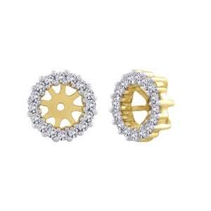  14K Yellow Gold 1/3 ct. Diamond Earring Jackets: Katarina 