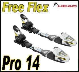 11 12 Head FreeFlex Pro 14 Wht/Blk (DIN 4 14) 78mm Bindings NEW 
