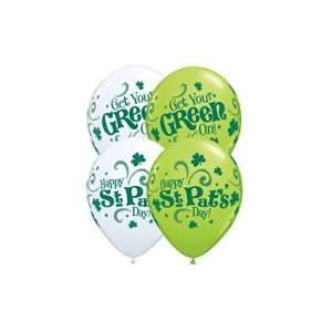  11 inch Qualatex Balloons, Get Your Green On Everything 