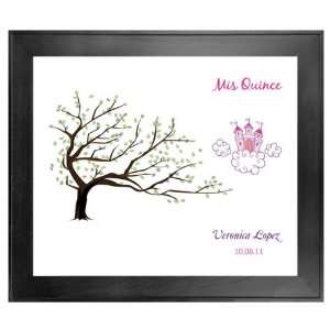 Quinceanera Guest Book Tree # 4 Castle Cloud 20x24 For 