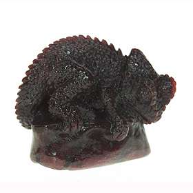 175ct Incredible Detailed Life Like Iguana in RED Ruby  