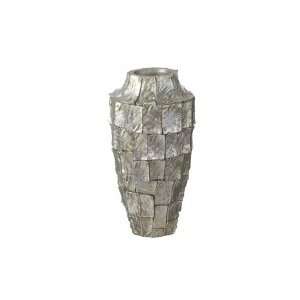   Decorative Urn Style Capiz Shell Flower Vases 12