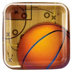  Basketball 9 Square Dinner Plates (8 count): Everything 
