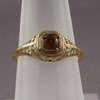 40ct Mandarin Garnet Antique Filigree 14K YG Ring  