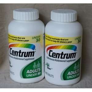 Centrum Multivitamin Tablets for Adult under 50, 365tablets, 2bottles