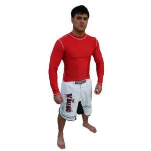 Rash Guard Color Red Full Sleeve Size 2XL  Sports 
