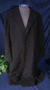   Charcoal RALPH LAUREN Cashmere Blend Top Coat Overcoat 48 L  