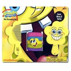  Spongebob Comb, Mirror & Hair Ponies Set Case Pack 144 