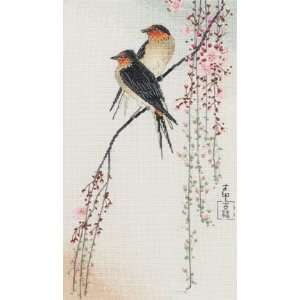  Maia Swallows Counted Cross Stitch Kit 12X7 16 Count 