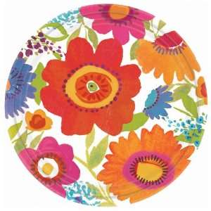  Lets Party By Amscan Floral Splash Banquet Dinner Plates 