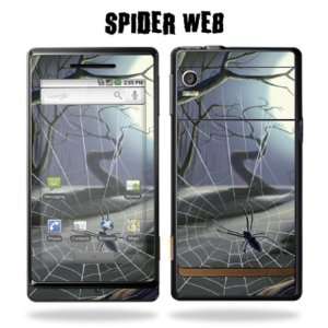   Sticker for Motorola Droid   Spider Web: Cell Phones & Accessories