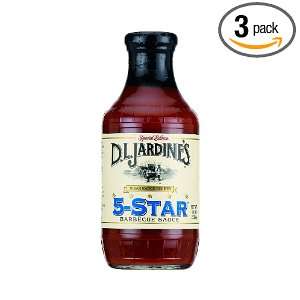 Jardines Texas Foods Bbq Sce, 5 Star, 18 Ounce (Pack of 3)  