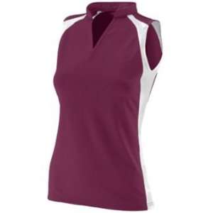  Girls Poly/Spandex Ace Jersey   Maroon   Large Sports 