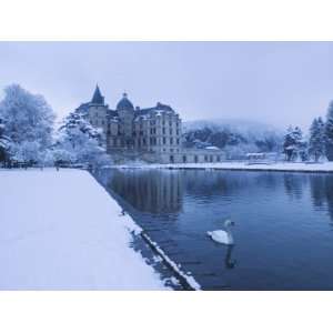  Lake in Front of a Chateau, Chateau De Vizille, Swan Lake, Vizille 