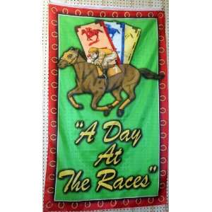  A Day At the Races House Flag 36x60