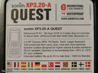 Sonim 3 XP3.20 QUEST PRO xp 3.2 UNLOCKED xp3 cell phone Water / Shock 