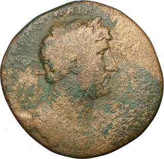   120AD Rare Authentic Large Sestertius Ancient Roman Coin CERES  
