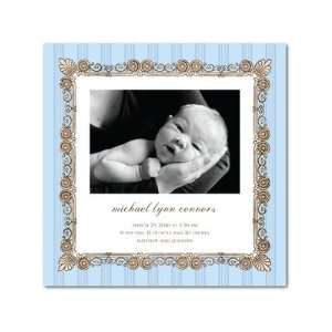  Boy Birth Announcements   Baroque Frame: Stream By Fine 