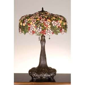  31H Tiffany Cherry Blossom Table Lamp