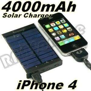 4000mAh Solar Charger for Apple iPhone 4 / 4S  