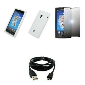   Protector + USB Data Cable for Sony Ericsson Xperia X10: Electronics