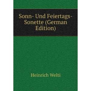  Sonn  Und Feiertags Sonette (German Edition): Heinrich 