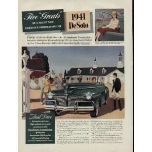   Of A Great New Chrysler Corporation Car. .. 1941 DeSoto Ad, A2870
