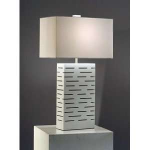  Rift Standing Table Lamp in Gloss White