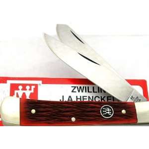  Henckels Solingen Germany Trapper Red Picked Bone Knife 