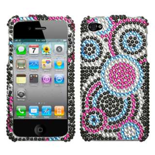   4S Colorful Rhinestones Crystal Glitter Bling Phone Case Cover  