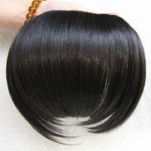 sides long bangs human hair clips in extensions black  