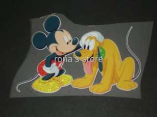   MOUSE PLUTO Iron On Patch Heat Transfer Motif Applique Decal  