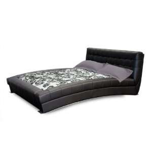   Black Queen Bonded Leather Tufted Bed by Diamond Sofa: Home & Kitchen