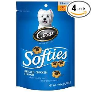 CESAR® Softies Grilled Chicken Flavor Dog Treat (Pack of 4)  