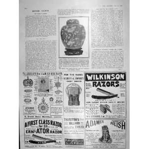   1905 PRUNUS VASE PARTRIDGE CHRISTIES WILKINSON RAZORS