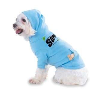   SOPHIA Hooded (Hoody) T Shirt with pocket for your Dog or Cat LARGE Lt