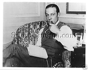 Rudolph Valentino CANDID #8 SMOKING PIPE AT FALCON LAIR  