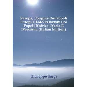  asia E Doceania (Italian Edition) Giuseppe Sergi  Books