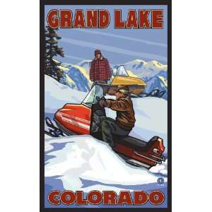  Northwest Art Mall Grand Lake Colorado Snowmobiles Artwork 