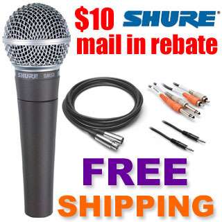 SHURE SM58 VOCAL MICROPHONE KIT FOR BOSE L1 SYSTEMS NEW  