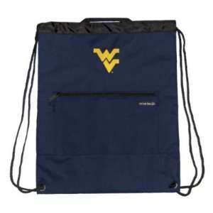   WVU West Virginia Logo Embroidered Cinch Backpack: Sports & Outdoors