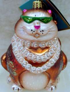 RADKO Meowy Christmas ORNAMENT Kitty CAT Bell 1013297  