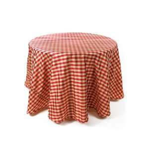  Pack of 2 Country Bistro Red & Gold Round Checkered 