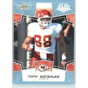 Edition Super Bowl XLIII GLOSSY # 153 Tony Gonzalez   Kansas City 