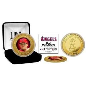  CJ Wilson Angels Gold and Color Coin 