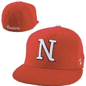   Nebraska Cornhuskers Slider Fitted Red Hat 7 5/8